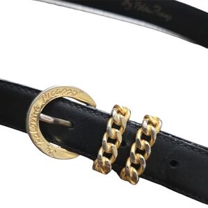 Paloma Picasso 80S Women’s Black Leather Belt - SIZE L (80)